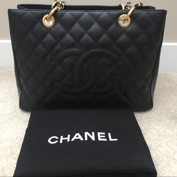 SOLD!!! SOLD!!! CHANEL GRAND SHOPPER CAVIAR TOTE - Picture 1 of 8
